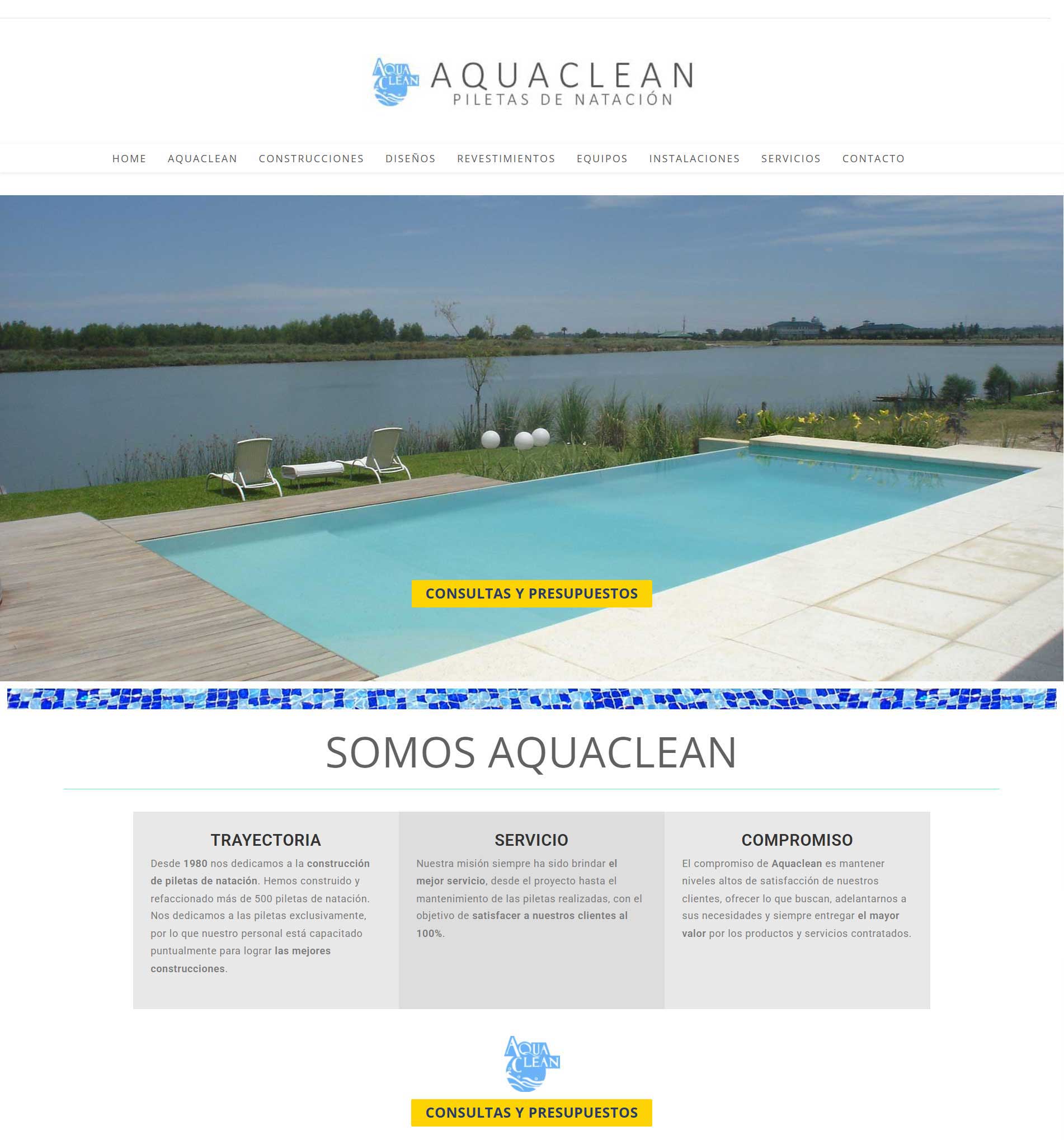 AquaClean Piletas - Inicio